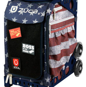 ZUCA CORNHOLE OLD GLORY SPORT VELCRO FRONT / NAVY FRAME BUNDLE