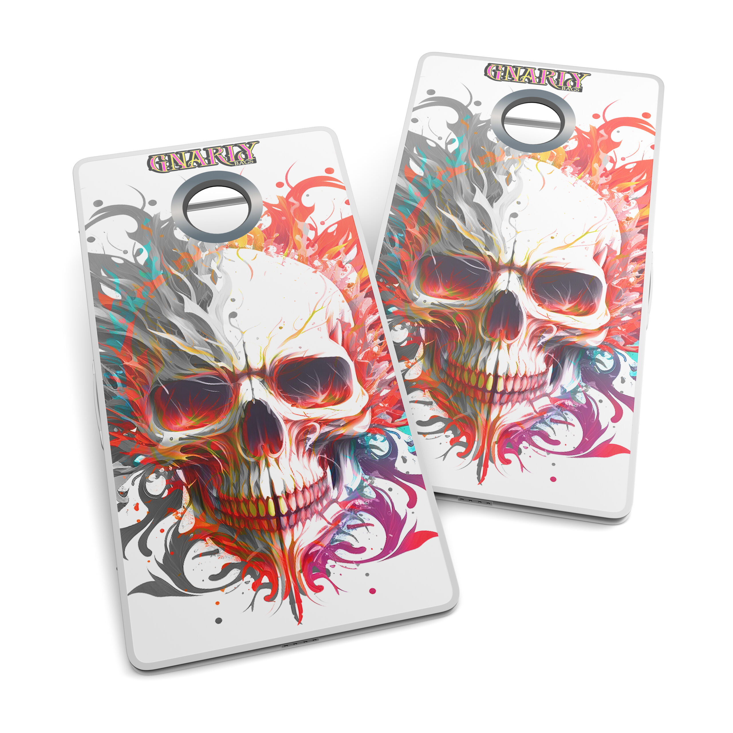 Gnarly Boards Fire Skull