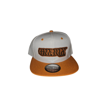 White / Orange Flat Bill