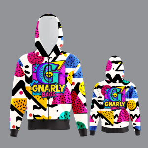GNARLY 90's Zip Up Hoodie